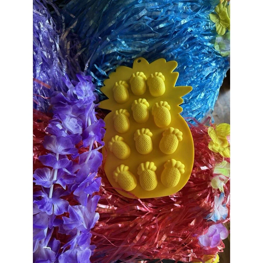 10 Pcs Adult’s Hawaiian Luau Hula Skirts Adjustable To 32” Flowered Multi Colors